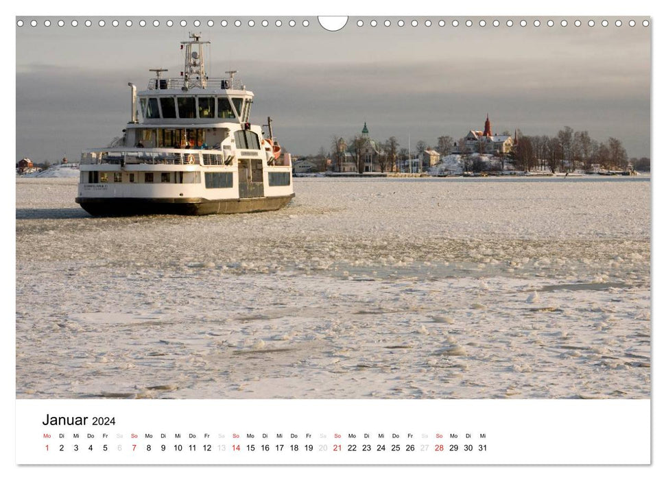 Finland: Land of 1000 Lakes (CALVENDO wall calendar 2024) 