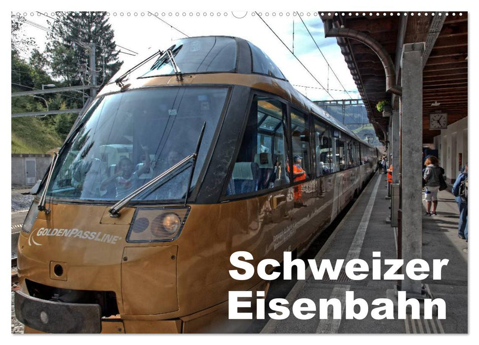 Schweizer Eisenbahn (CALVENDO Wandkalender 2024)