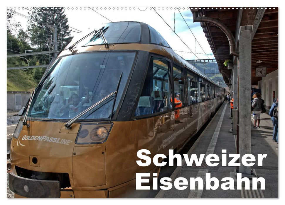 Swiss Railway (CALVENDO Wall Calendar 2024) 