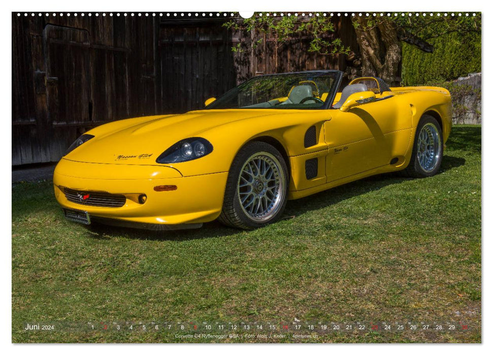 Corvette - The US Icon 2024 (CALVENDO Premium Wall Calendar 2024) 