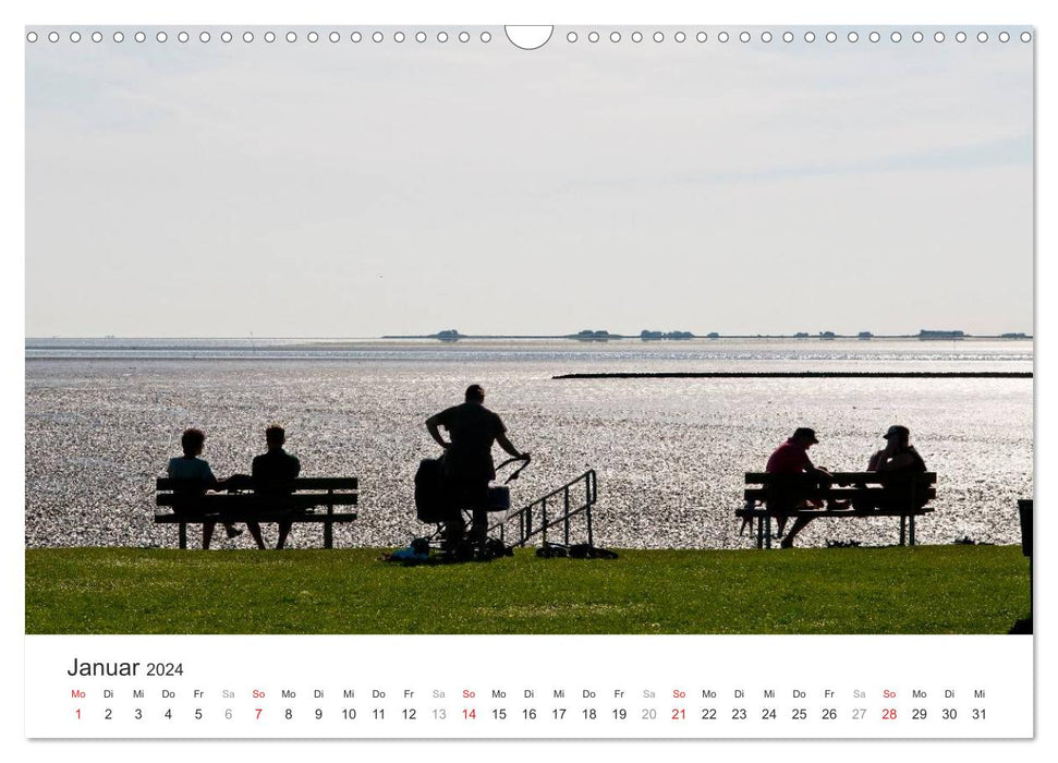 Hallig Hooge - between heaven and earth (CALVENDO wall calendar 2024) 