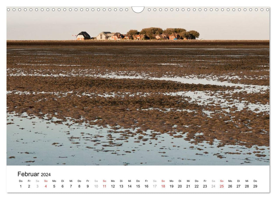 Hallig Hooge - between heaven and earth (CALVENDO wall calendar 2024) 