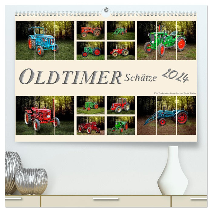 Vintage treasures. A tractor calendar (CALVENDO Premium Wall Calendar 2024) 