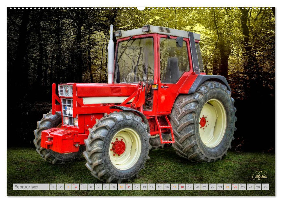 Vintage treasures. A tractor calendar (CALVENDO Premium Wall Calendar 2024) 