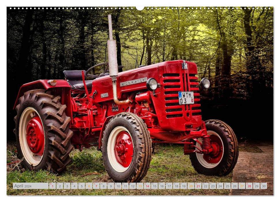 Vintage treasures. A tractor calendar (CALVENDO Premium Wall Calendar 2024) 