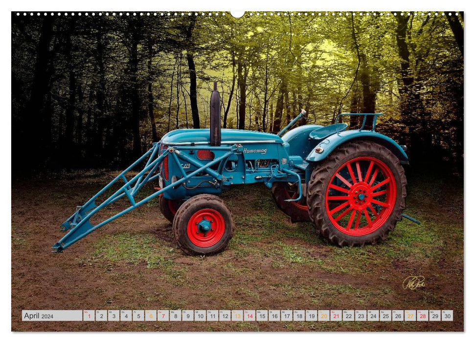 Beloved vintage tractors (CALVENDO Premium Wall Calendar 2024) 