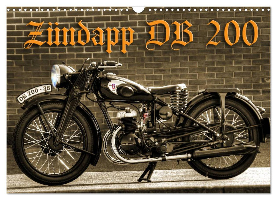 Zündapp DB 200 (CALVENDO wall calendar 2024) 