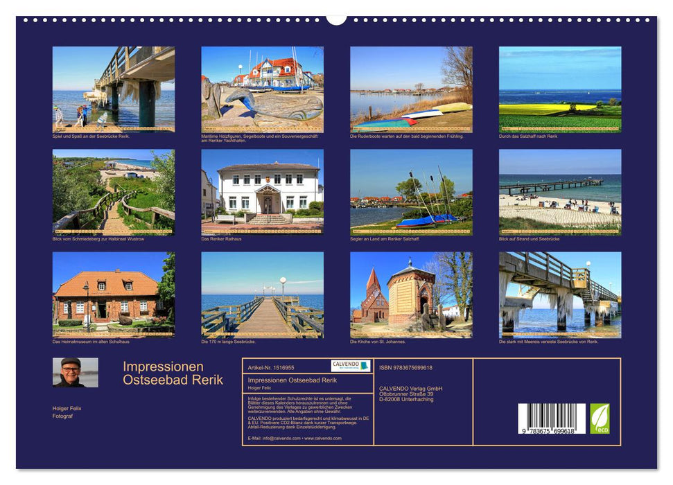 Impressionen Ostseebad Rerik (CALVENDO Premium Wandkalender 2024)