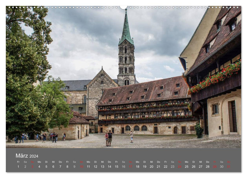 Franconian Switzerland as if painted (CALVENDO Premium Wall Calendar 2024) 