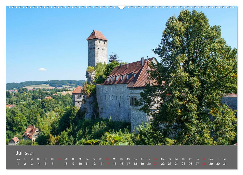 Franconian Switzerland as if painted (CALVENDO Premium Wall Calendar 2024) 