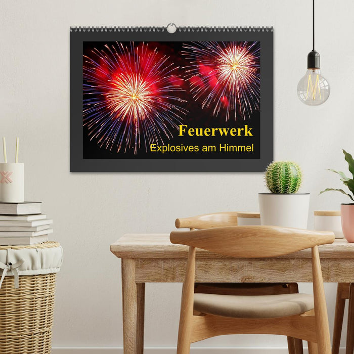 Fireworks - Explosives in the sky (CALVENDO wall calendar 2024) 