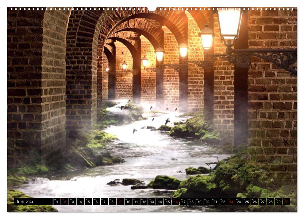 Dream and fantasy. Journey through surreal worlds of wonder (CALVENDO wall calendar 2024) 