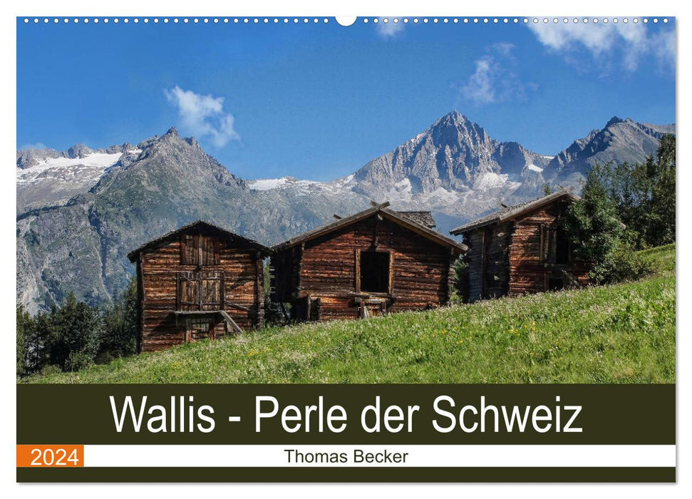 Valais. Perle de Suisse (Calendrier mural CALVENDO 2024) 