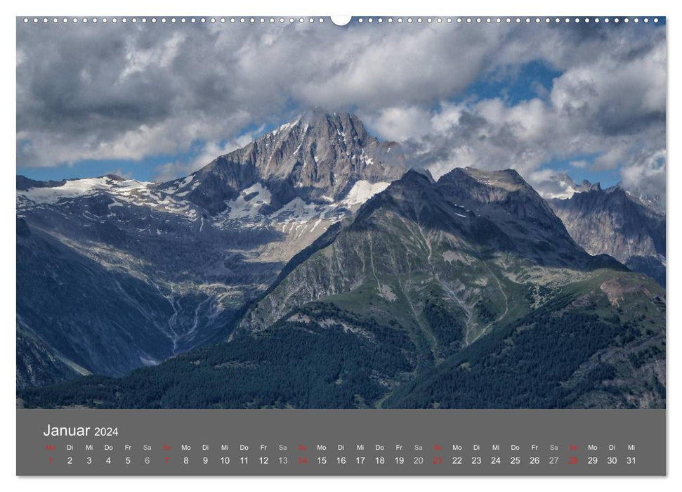 Valais. Perle de Suisse (Calendrier mural CALVENDO 2024) 