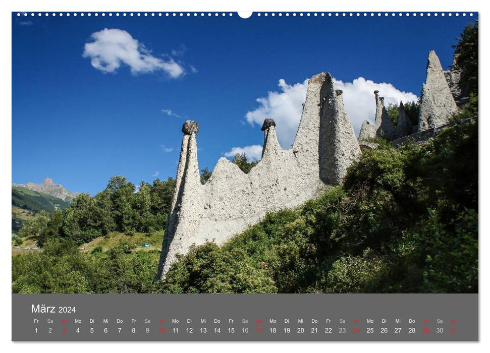 Valais. Pearl of Switzerland (CALVENDO wall calendar 2024) 