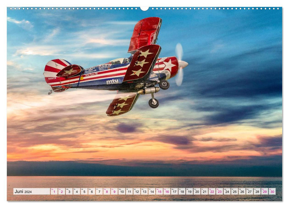 Modellflugzeuge in ACTION (CALVENDO Premium Wandkalender 2024)