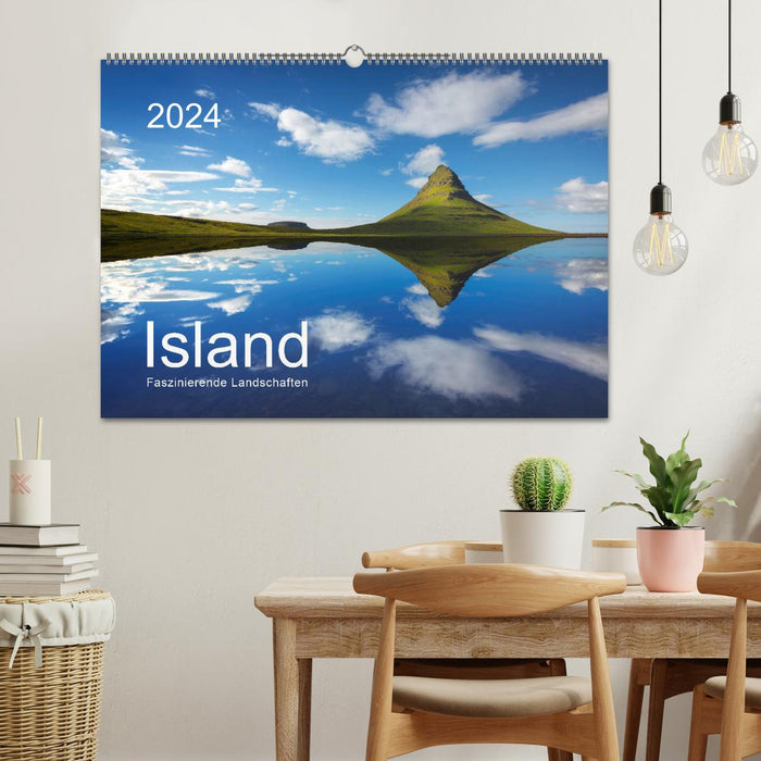 ISLANDE 2024 - Paysages fascinants (Calendrier mural CALVENDO 2024) 