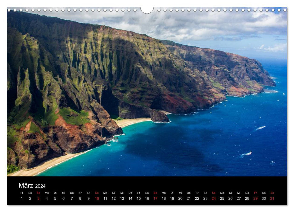 Paradiese der Erde - HAWAII (CALVENDO Wandkalender 2024)