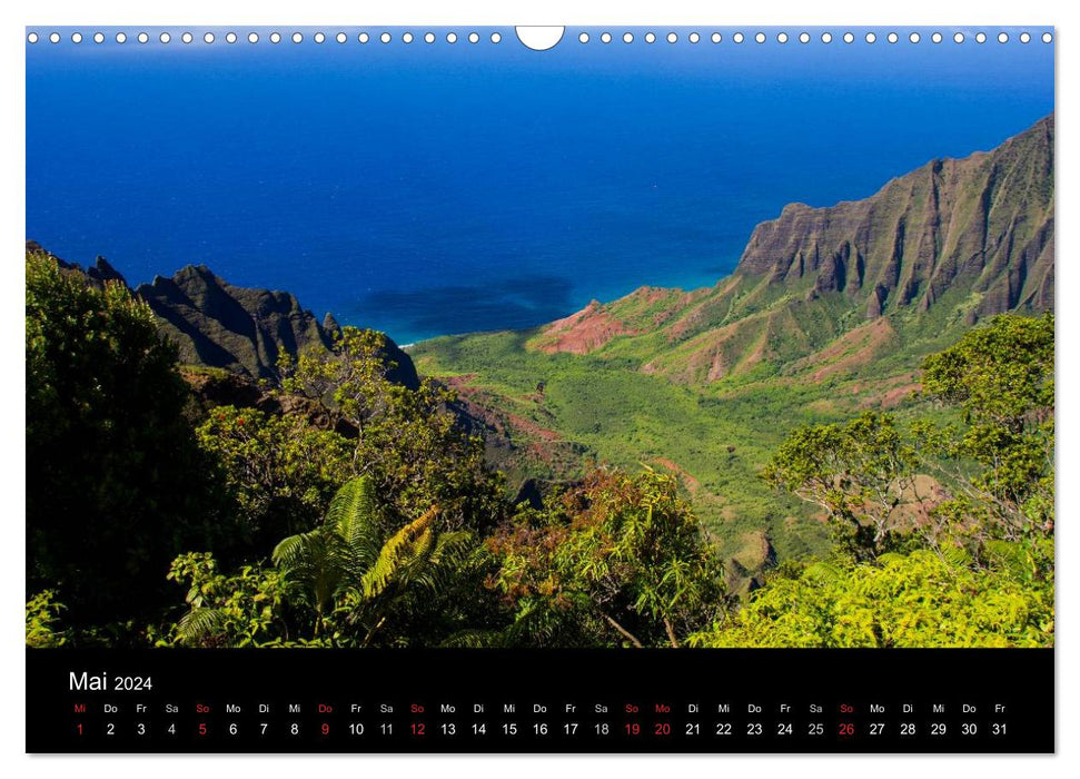 Paradiese der Erde - HAWAII (CALVENDO Wandkalender 2024)