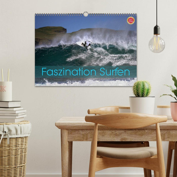 La fascination du surf (Calendrier mural CALVENDO 2024) 
