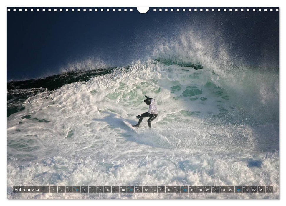 La fascination du surf (Calendrier mural CALVENDO 2024) 