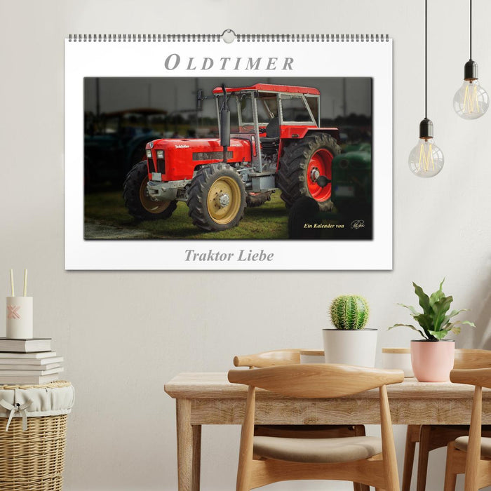 Voiture classique – Tracteur Love (Calvendo mural CALVENDO 2024) 