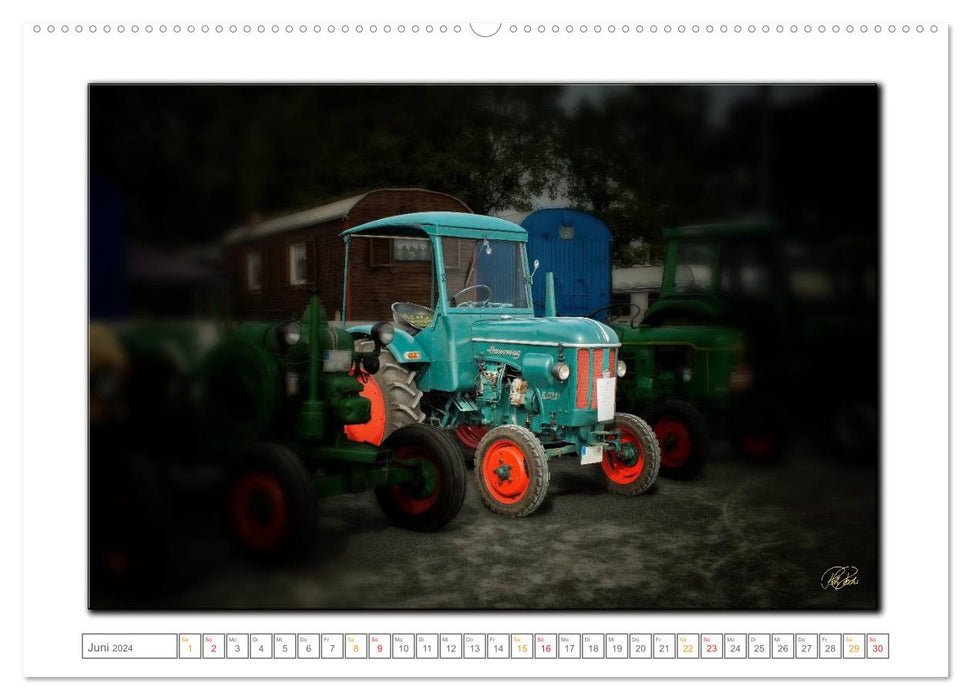 Oldtimer - Traktor Liebe (CALVENDO Wandkalender 2024)