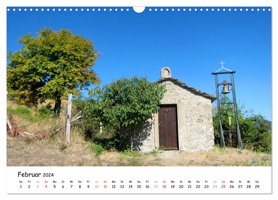 Franziskusweg - Camino di Assisi (CALVENDO Wandkalender 2024)