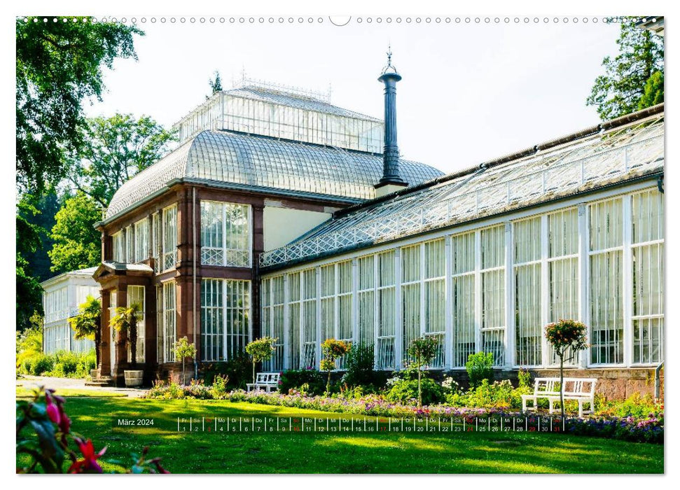 Le parc alpin de Kassel-Wilhelmshöhe (calendrier mural CALVENDO 2024) 