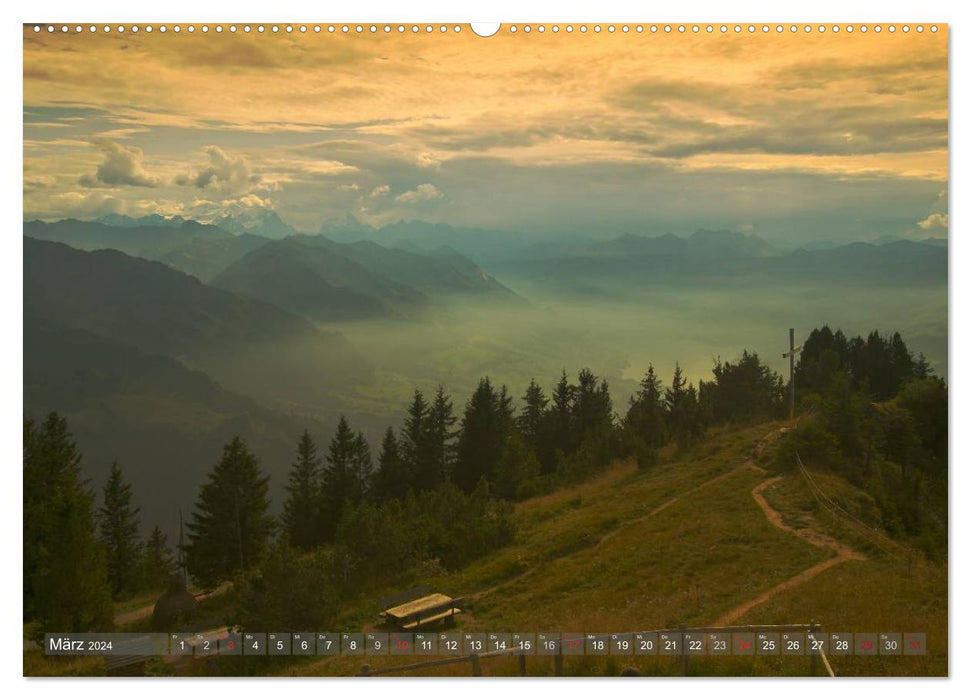 Der Zauber der Schweizer Berge (CALVENDO Premium Wandkalender 2024)