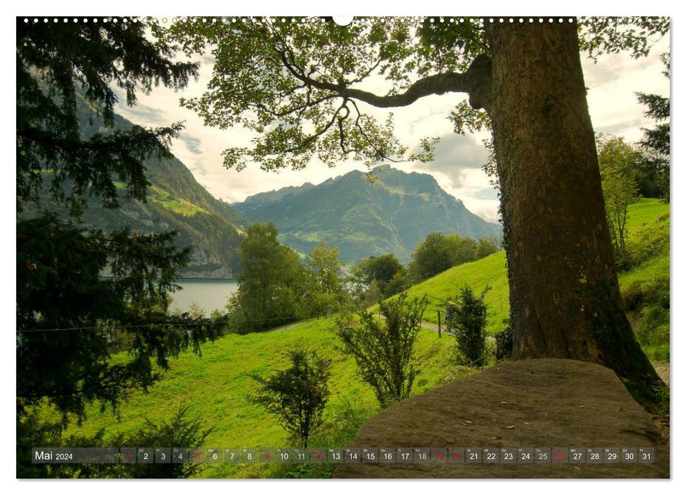 Der Zauber der Schweizer Berge (CALVENDO Premium Wandkalender 2024)