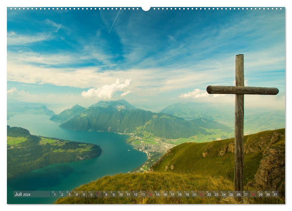 Der Zauber der Schweizer Berge (CALVENDO Premium Wandkalender 2024)
