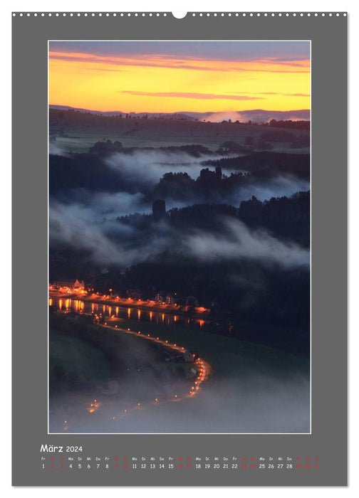 Meine schöne Sächsische Schweiz (CALVENDO Premium Wandkalender 2024)
