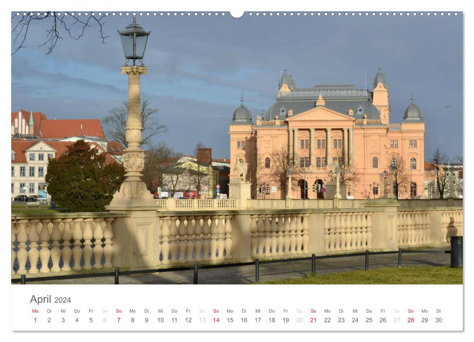 Schwerin - Impressionen (CALVENDO Premium Wandkalender 2024)