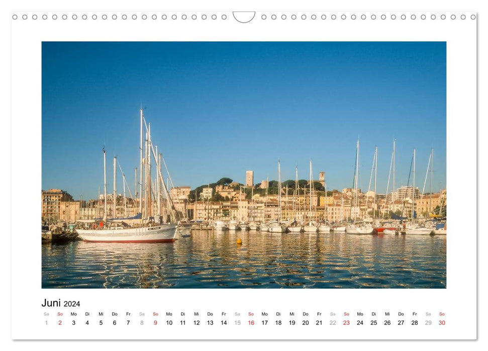 Cote d'Azur - Im Licht der blauen Küste (CALVENDO Wandkalender 2024)