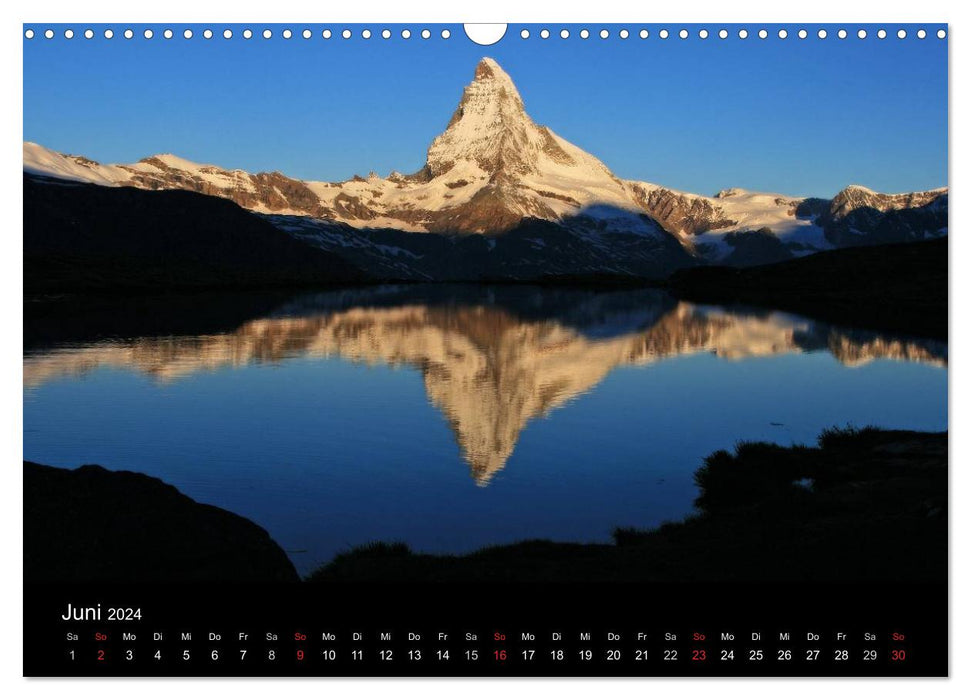 Zauber der Berge Zermatt und das Matterhorn (CALVENDO Wandkalender 2024)