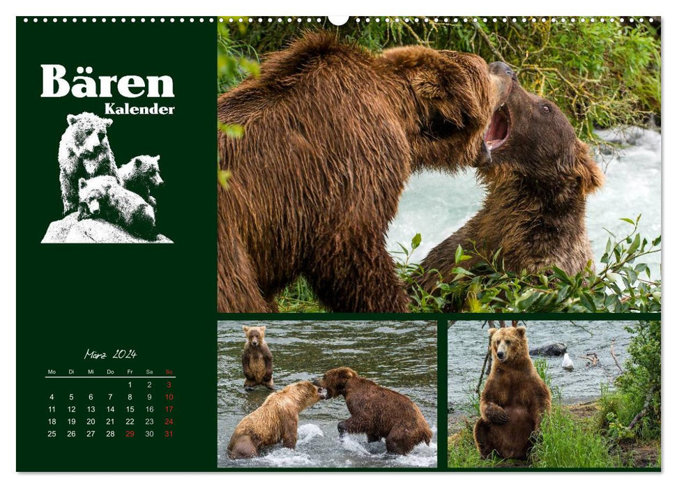 Bärenkalender (CALVENDO Premium Wandkalender 2024)