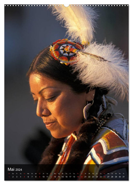 Indianer, Portrait Collection 1 (CALVENDO Premium Wandkalender 2024)