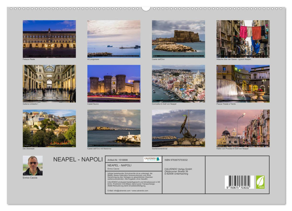 Neapel - Napoli (CALVENDO Premium Wandkalender 2024)