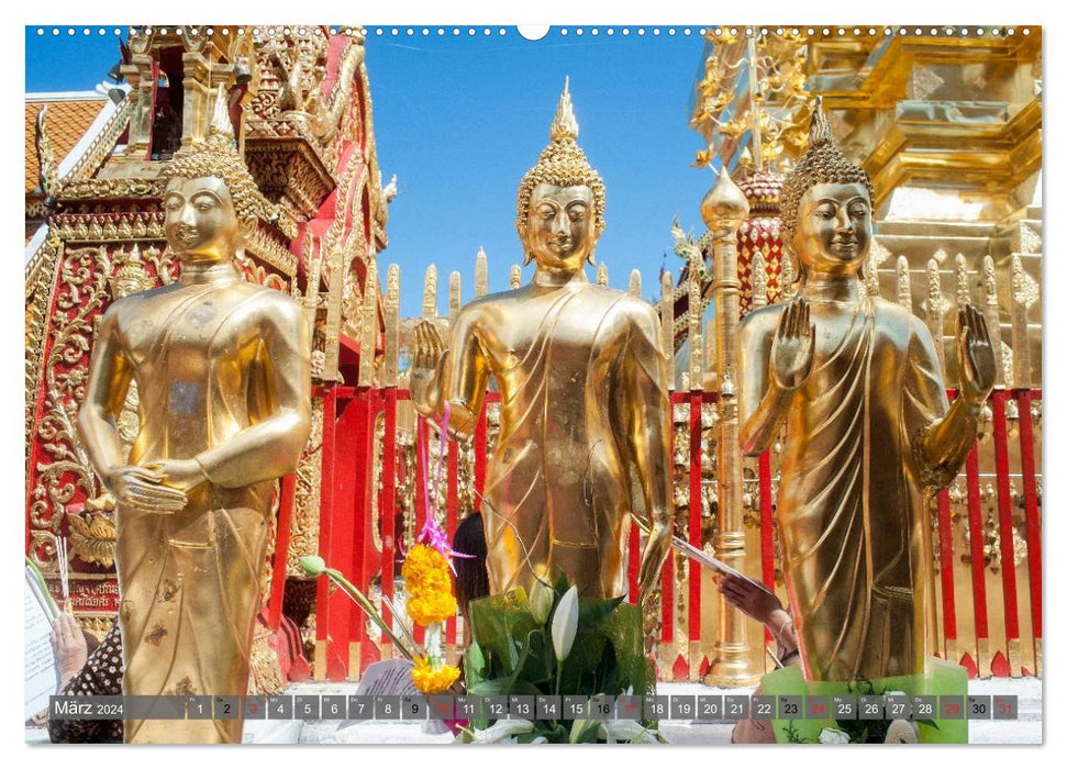 Buddha - Momente der inneren Einkehr (CALVENDO Wandkalender 2024)