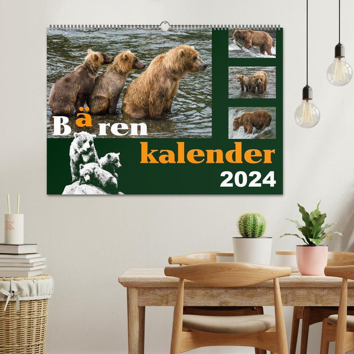 Bärenkalender (CALVENDO Wandkalender 2024)