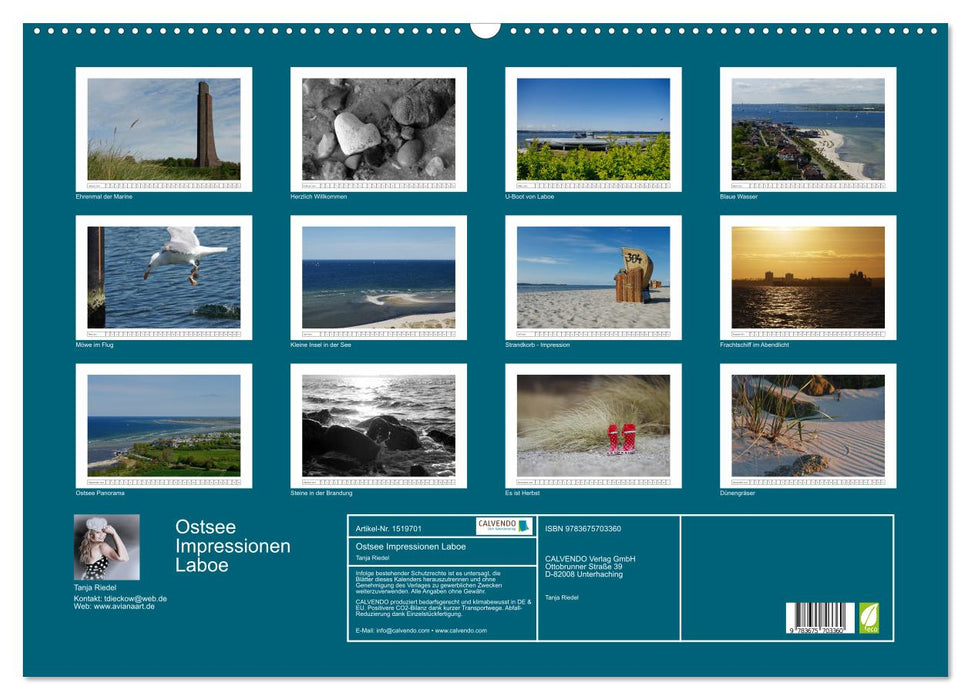 Ostsee Impressionen Laboe (CALVENDO Wandkalender 2024)