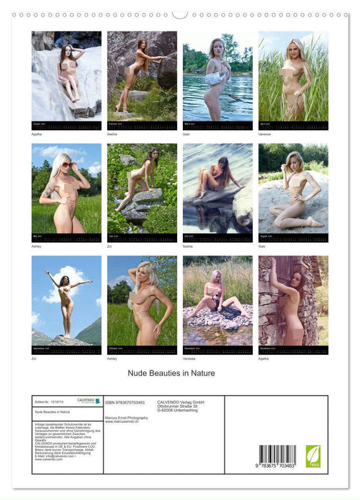 Nude Beauties in Nature (CALVENDO Premium Wandkalender 2024)
