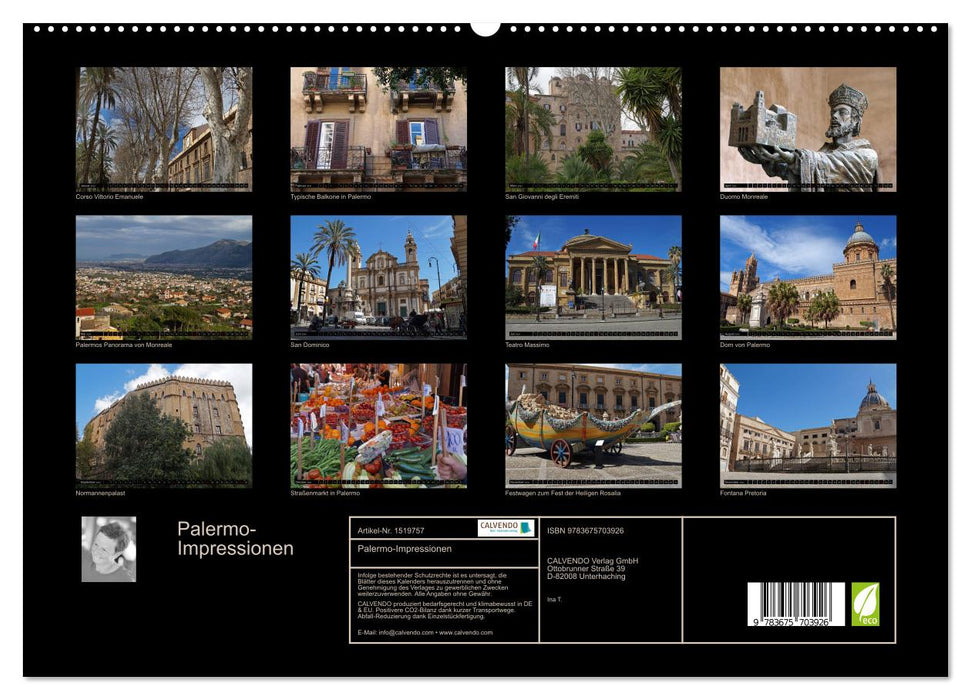 Palerme – Impressions (Calvendo Premium Calendrier mural 2024) 