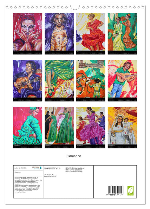 Flamenco (Calendrier mural CALVENDO 2024) 