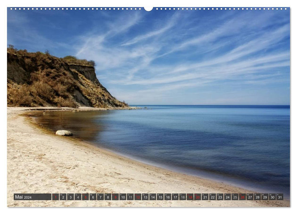 Île Hiddensee (calendrier mural CALVENDO 2024) 