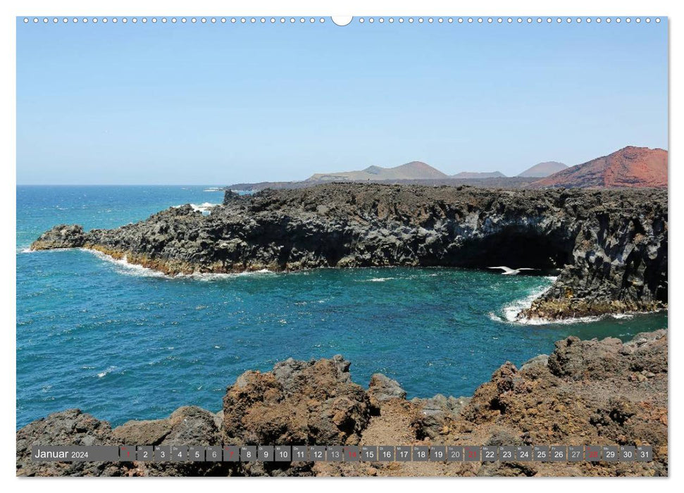 Urlaub auf Lanzarote (CALVENDO Premium Wandkalender 2024)