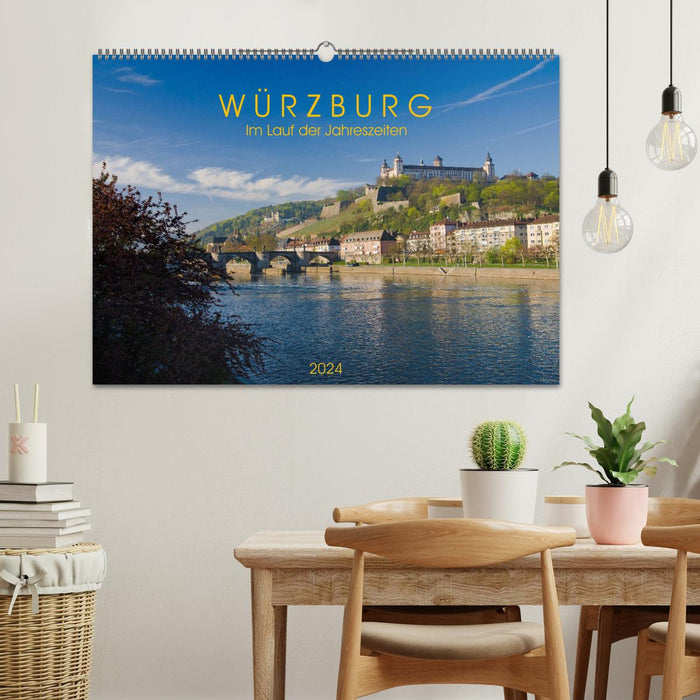 Würzburg - Im Lauf der Jahreszeiten (CALVENDO Wandkalender 2024)