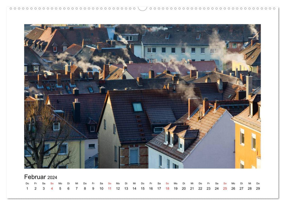 Würzburg - Im Lauf der Jahreszeiten (CALVENDO Wandkalender 2024)