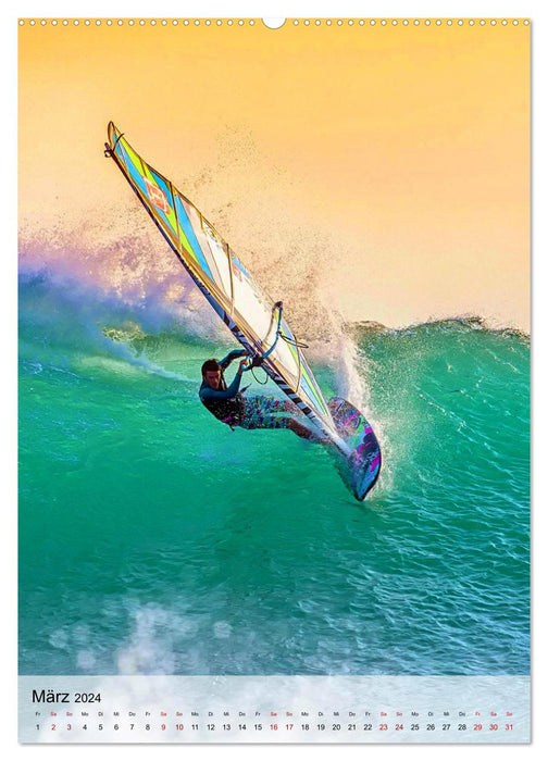 Windsurfen - Fun pur (CALVENDO Premium Wandkalender 2024)